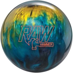 Hammer Raw Blue/Smoke/Gold Bowling Ball (15, Pounds)