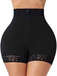 FeelinGirl Butt Lifting Shorts Panty Shaper Tummy Control Booty Lift Shape Wear Black XXL