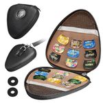 LEKATO Guitar Picks Holder with 18 Picks, Portable Leather Guitar Pick Bag, Celluloid Guitar Plectrums, Accessories for Acoustic/Electric Guitar Bass Ukulele, Gift for Guitar Beginners (Black)