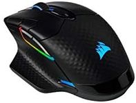 CORSAIR Dark CORE RGB PRO SE Wireless FPS/MOBA Gaming Mouse with Qi Wireless Charging – 18,000 DPI – 8 Programmable Buttons – Sub-1ms Wireless – iCUE Compatible – PC, Mac, PS5, PS4, Xbox – Black