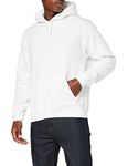 Gildan Men's Heavyweight Hooded Sweatshirt Hoodie, White, L