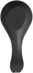 Oggi Stainless Steel Spoon Rest, Black