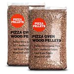 Pizza Oven Wood Pellets - 10kg (2 x 5kg), Oak hardwood pellets (food grade) for all pizza ovens Ooni Dallonda Nero