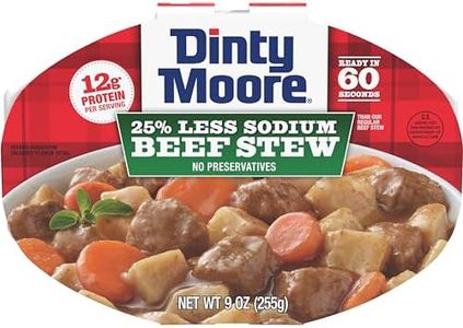 Dinty Moore Beef Stew Less Sodium Microwave Tray 9oz, 6 Pack