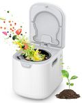 KISSAIR Electric Composter for Kitchen, 2.5L (Max 3.3L) Smart Electric Kitchen Composter with Auto-Cleaning | Odorless | Low Noise | LED Display, Turns Food Waste to Fertilizer, Food Recycler for Home