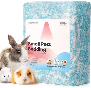 BUCATSTATE Guinea Pig Bedding 70L, 99% Dust-Free and Odor Control Hamster Bedding, Natural Paper Rabbit Bedding for Rat Syrian Dwarf Hamsters Gerbils (Blue)