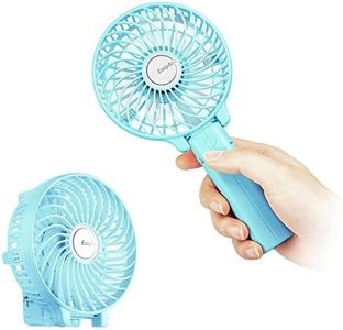 EasyAcc Handheld Electric Fans Mini Portable Outdoor Fan with Rechargeable 2600 mAh Foldable Handle Desktop for Home and Travel - Green
