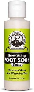 Uncle Harry's Natural Pedicure Foot Soak Bath Salts | Athletes Foot Detox & Dry Feet Treatment | Epsom Salts for Soaking Feet with Eucalyptus & Peppermint | Vegan Pedicure Supplies (4 oz)