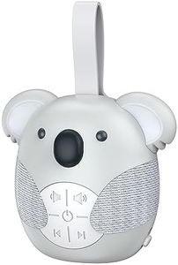 OQIMAX White Noise Machine, Built-in Hi-Fi Speaker, 3 Timer, Mini Koala Design Portable Sound Machine for Baby Adults Kids, 5 Soothing Sounds, Auto Mode, Memory Function for Yoga, Aid Meditation, Sleeping