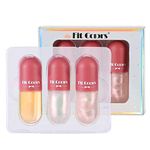 Qianren Color Changing Lip Glosses Kit Lips Ttnt Lips Plumping Oil, Color Change By Temperature Lip Gloss, Anti Aging Moisturizing Lip Enhancer Set Long Lasting