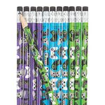 Gamer Pencils - Set of 24 Video Game Pencils - Party Favors and Teacher Handouts - 24 Pieces