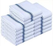 Platinum Ice Gevaldik Pack of 12 Kitchen Towel's–100% Cotton, Large 20” x 30” (50cm x 76cm) Blue Dish Towels - Ultra Absorbent, Durable, Washable