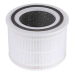 Levoit Core 300 Air Purifier Replacement Filter, 3-in-1 Pre-Filter, True HEPA Filter, High-Efficiency Activated Carbon Filter, Core 300-RF, White