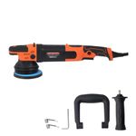 Shakti Technology DAP-15 Dual Action Polisher 1000W Electric Car Polisher 15MM Orbit with D-Handle 2000-4500 RPM with 125MM(5Inch) Wheel Size, Disk Ideal for Cars, SUV, Boats & Tiles Polishing