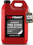 Carfidant Ultimate Tire Shine Gallon - Natural Shine - Tire Dressing and Rubber Protectant - Dark, Wet Look with No Grease and No Sling