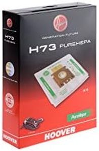 Hoover H73 H73-Hoover Bolsa para aspiradora Epa. Compatible con Freemotion, Pure Power, Telios Plus, Purepower Intelli-Sense, Sensory EVO A+++, Silent Energy. Incluye 4 uds, 2 litros, Nailon