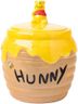 Silver Buffalo Disney Winnie the Pooh Honey "Hunny" Pot Sculpted 3D Hand Painted Ceramic Snack Cookie Jar (Small)