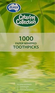 CATERING COLLECTION 460312 Toothpick Individually White Paper Wrapped Box1000