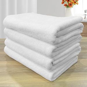 LABHAM - Hotel Premium 700GSM Pure Cotton, Super Soft, Anti Microbial, Bath Towel (White, Bath Towel-4Pc)