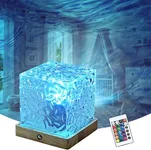 Northern Lights Projector Cube Lamp :Ocean Wave Projector with 16 Colors & 30 Modes Projector Light for Kids, Ceiling Projector for Bedroom/Party/Game Rooms