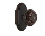 Nostalgic Warehouse Cottage Plate Single Dummy Egg & Dart Door Knob in Timeless Bronze