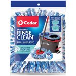 O-Cedar EasyWring RinseClean Spin Mop Microfiber Refill, Blue, Pack of 1