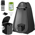 Portable Camping Toilet Kit with Po