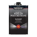 Minwax 60910000 Wipe-On Poly Finish Clear, quart, Satin