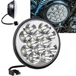 jose2015 H5001 Light Par46 LED Pods for Unity Spotlight,Round Led Lamp 36W 5.75''5-3/4 for Offroad Truck Work Light Replacement Sealed Beam Projector Chrome.