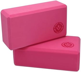 VonBueren Lot de 2 Briques Yoga | Blocs de yoga en EVA | 22 x 12 x 7,5 cm par bloc | Accessoire de yoga pour femmes et hommes | Blocs pour Pilates