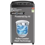 Godrej Smart Choice 7 Kg 5 Star, 5 Years Comprehensive Warranty, AI Tech, Fills Tub At ~0 Water Pressure, Fully-Automatic Top Load Washing Machine (WTEON ALP 70 5.0 FDUN GPGR, Graphite Grey)