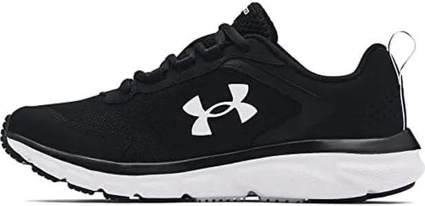 Under Armour Women's Charged Assert 9, Black/White, 10 US