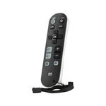 One for All Tv Zapper Universal Remote Control - Control up to 3 Devices Tv Set Top Box (Freeview/Sat/Cable) and Audio Devices – Simple Layout –with Learning Feature to Work All Tv Brands – Black