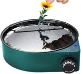 Hot Glue Pot, Floral Glue Pot Skillet for Crafts, Temperature Control Gage 212°F-392°F, 8.25in Diameter, Melting Pot for Glue Sticks Pellets and Beads with Degumming Stick