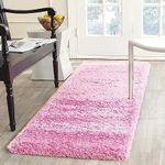 GLOFY Fluffy Fur Rug & Polyester Anti Slip Shaggy Carpet for Sofa Area Carpet, Office, Bedroom, Bedside Carpet, Hallway Carpet (2x4 Feet, Pink)