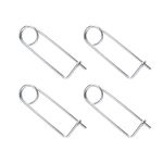 INCREWAY 4pcs Shaft Locking Pin, M2*75 Wire Lock Pin Safety Coupler Pin, Steel Brooch Shape Cotter Safety Pins