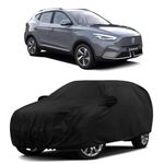 Sulfar 100% Water Resistant Car Body Cover Compatible with Mirror for MG ZS EV (Triple Stitched, Full Bottom Elastic, Black)