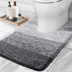 OLANLY Toilet Rugs U-Shaped 24x20, 