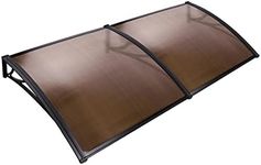 Instahut Window Awning Brown PC Pan