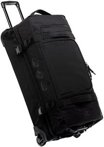 SONS OF ALOHA Sac de Voyage à roulettes Kane XL Valise Bagage Pet recyclé avec 2 Roues 80 cm Duffle Sac de Sport Chariot et Sac à roulettes 120L - Femme & Homme Noir