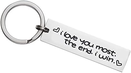 LParkin Women's I Love You Most The End I Win Keychain For Couples Friendship Accessory Key Chain Keychain