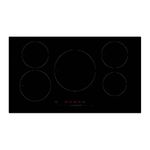 Cookology Essentials 90cm Electric Induction Hob - with 5 Zones - Touch Slider Controls - 14 Power Levels - Boost & Keep Warm - Timer - Residual Heat Indicators - Child Safety Lock - Black