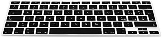 kwmobile Silicone Keyboard Protection - QWERTY (Italian) Keyboard Cover Compatible with Apple MacBook Air 13''/Pro Retina 13''/15'' (bis Mitte 2016) A1369, A1466, A1502, A1425, A1398 - Black