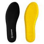 Knixmax Memory Foam Insoles with Soft Foam - Breathable Inner Soles Cushioned Shoe Inserts Replacement Innersoles for Running Shoes, Sneakers, Sports Shoes Black 9UK - 43EU