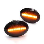 Aiyomi Dynamic LED Side Indicator Light Side Repeater Light Turn Single Side Light For Fiat 500 500C 312 Abarth Ford Ka Replacement