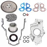 Silscvtt M295 Oil Pump&Timing Chain&Gasket Kit 12586665 12639249 12556582 Replacement for Chevy GM 4.8L 5.3L 6.0L LS1 LS2 LS3