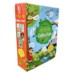 Usborne Lift-the-Flap Collection 5 Board Books Set (See Inside How Things Work, Lift-the-Flap Questions & Answers About Space, Lift-the-Flap Questions & Answers About Natur And More..)