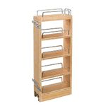 Rev-A-Shelf 8" Pullout Wall Kitchen Cabinet Organizer Storage Rack, 448-WC-8C