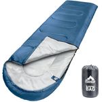 MEREZA Sleeping Bags for Adults - Lightweight Backpacking Sleeping Bag with Pillow for Camping Hiking Hunting, 3-4 Season Sleeping Bag for Cold and Warm Weather