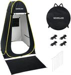 NEVERLAND Pop up Privacy Shower Tent - Portable Changing Shower Tent, Dressing Room, Bathroom, Outdoor Rain Shelter for Camping, Hiking, Beach (Black)